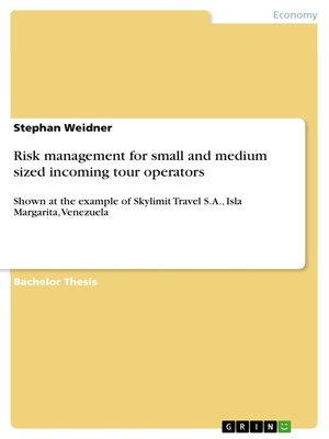 cover image of Risk management for small and medium sized incoming tour operators